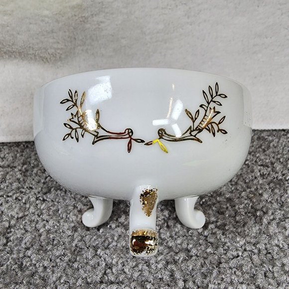 50th Anniversary Dish Trinket Box Candy Dish Lefton China Hand painted Japan - Picture 13 of 16